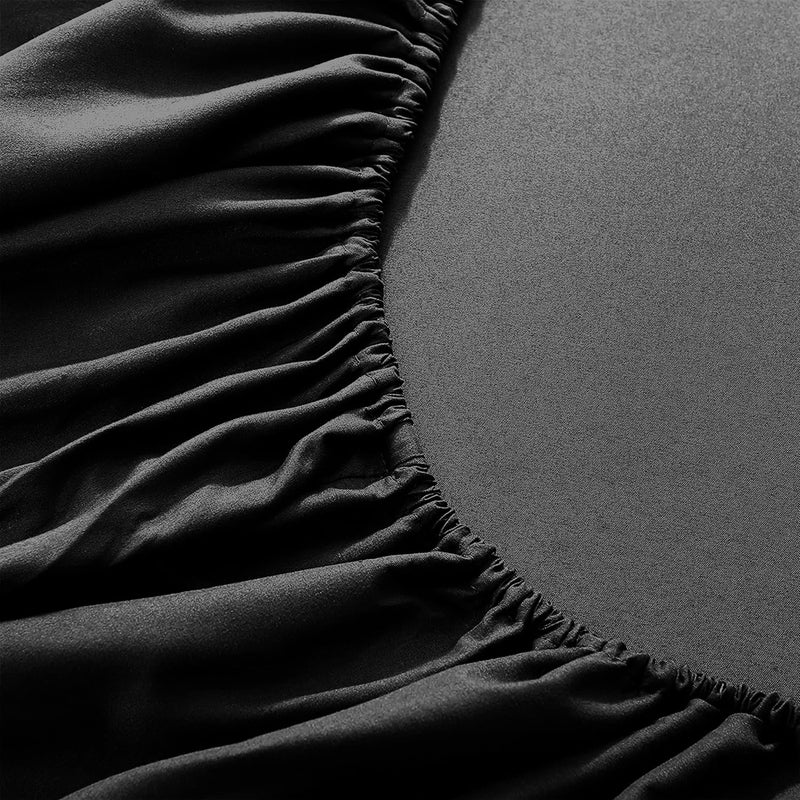 Ferrera Black - Fitted Sheet Set - Windsorlino.com