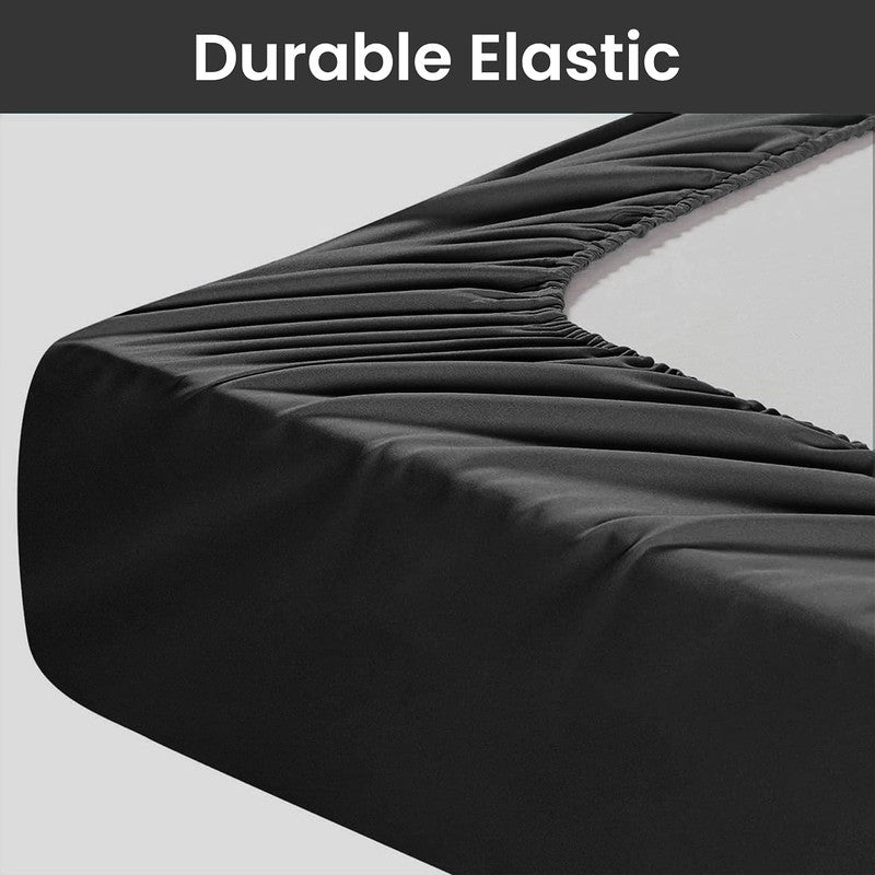 Ferrera Black - Fitted Sheet Set - Windsorlino.com