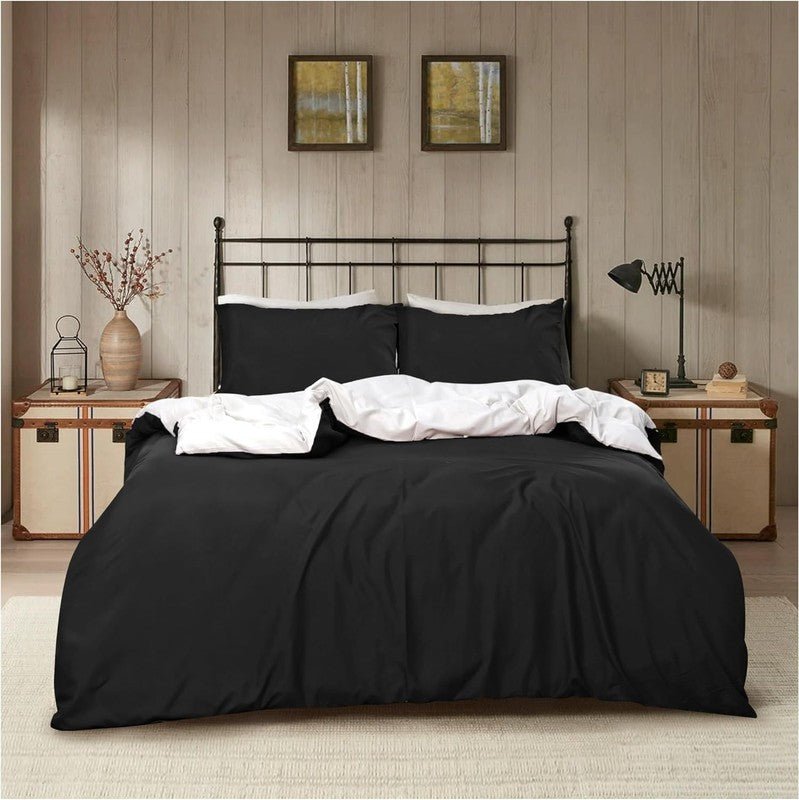 Ferrera Black & White Reversible - Bed Set - Windsorlino.com