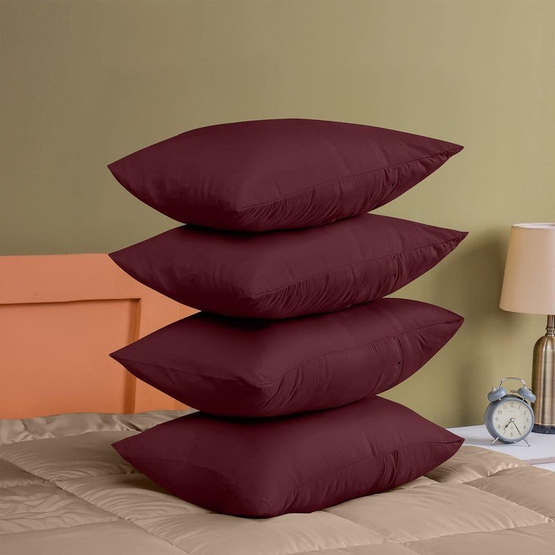 Ferrera Burgundy Pillow Case - Pack of 4 - Windsorlino.com