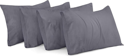 Ferrera Charcoal Grey Pillow Case - Pack of 4 - Windsorlino.com
