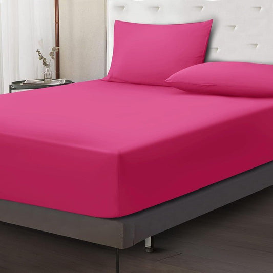 Ferrera Hot Pink - Fitted Sheet Set - Windsorlino.com