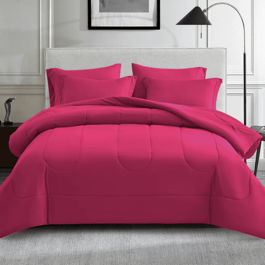 Ferrera Hot Pink - Winter Razai Set - Windsorlino.com