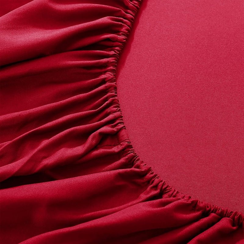 Ferrera Maroon - Fitted Sheet Set - Windsorlino.com