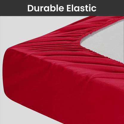 Ferrera Maroon - Fitted Sheet Set - Windsorlino.com