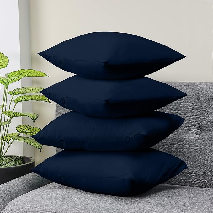 Ferrera Navy Blue Pillow Case - Pack of 4 - Windsorlino.com