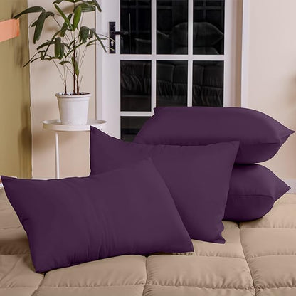 Ferrera Plum Pillow Case - Pack of 4 - Windsorlino.com