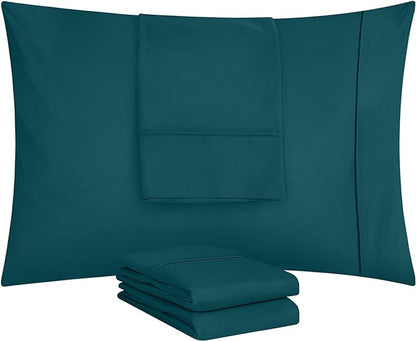 Ferrera Teal Pillow Case - Pack of 4 - Windsorlino.com