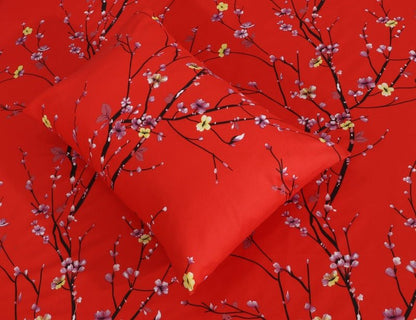 Floral Coral - Bed Sheet Set - Windsorlino.com