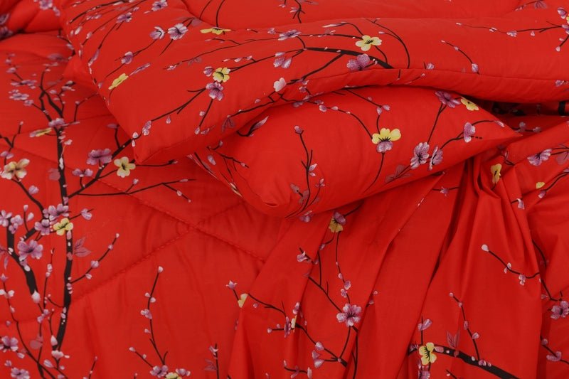 Floral Coral - Winter Razai Set - Windsorlino.com