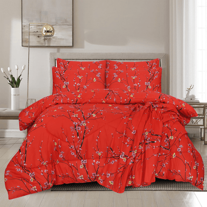 Floral Coral - Winter Razai Set - Windsorlino.com