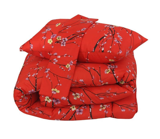 Floral Coral - Winter Razai Set - Windsorlino.com