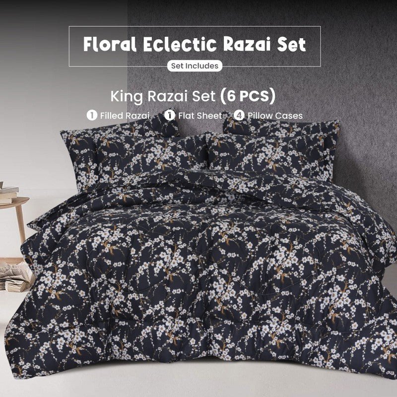 Floral Eclectic - Winter Razai Set - Windsorlino.com