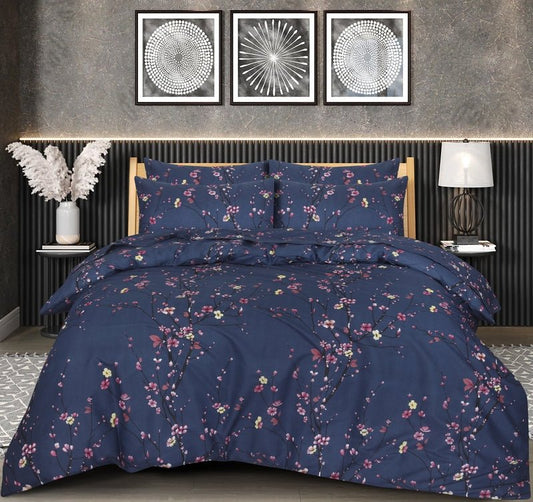 Floral Navy - Bed Set - Windsorlino.com