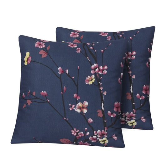 Floral Navy - Cushion Covers Pack of Two - Windsorlino.com
