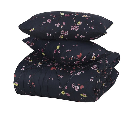 Floral Navy - Winter Razai Set - Windsorlino.com
