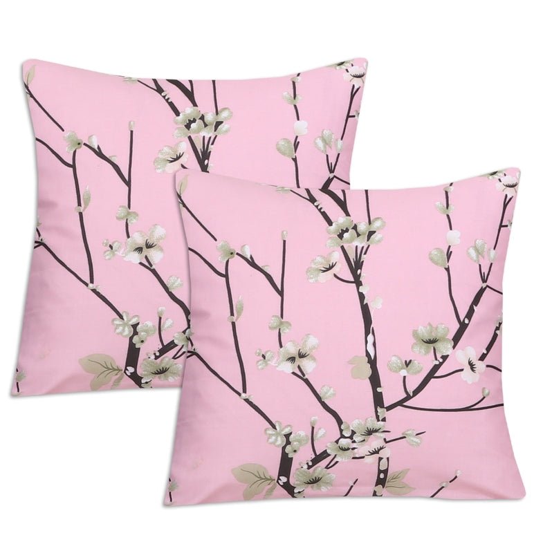 Floral Pink - Cushion Covers Pack of Two - Windsorlino.com