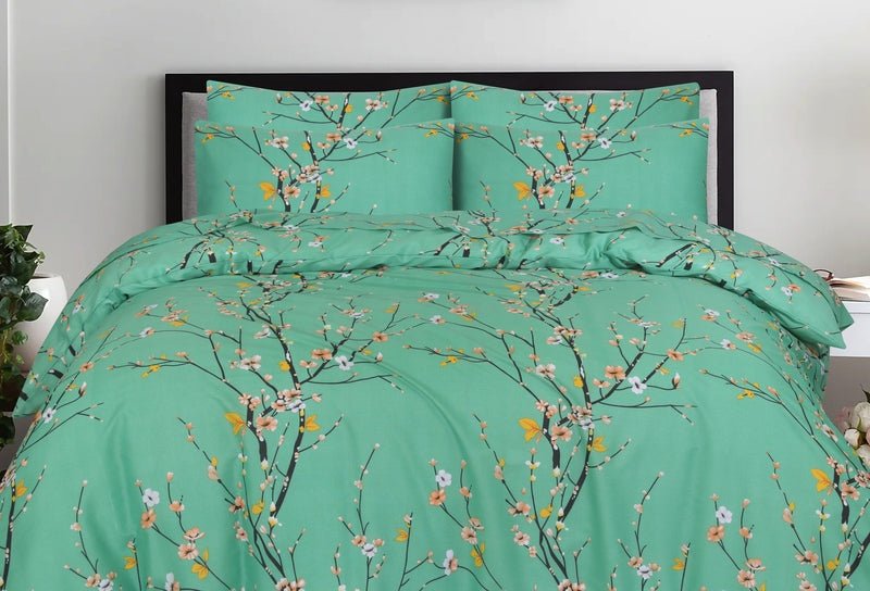Floral Teal - Bed Set - Windsorlino.com