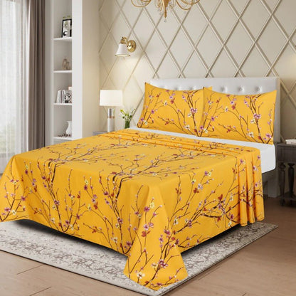 Floral Turmeric - Bed Sheet Set - Windsorlino.com