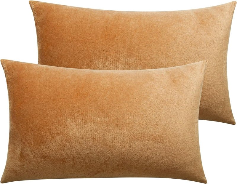 Gold Brown Velvet - Pillow Cases - Windsorlino.com