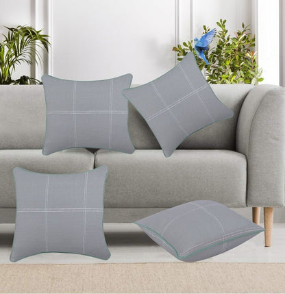 Green Piping - Cushion Covers Pack of Two - Windsorlino.com
