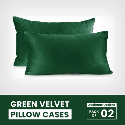 Green Velvet - Pillow Cases - Windsorlino.com