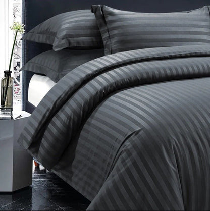 Grey Stripe - 7pcs Winter Razai/Quilt Set (Luxury) - Windsorlino.com
