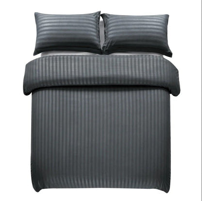 Grey Stripe - 7pcs Winter Razai/Quilt Set (Luxury) - Windsorlino.com