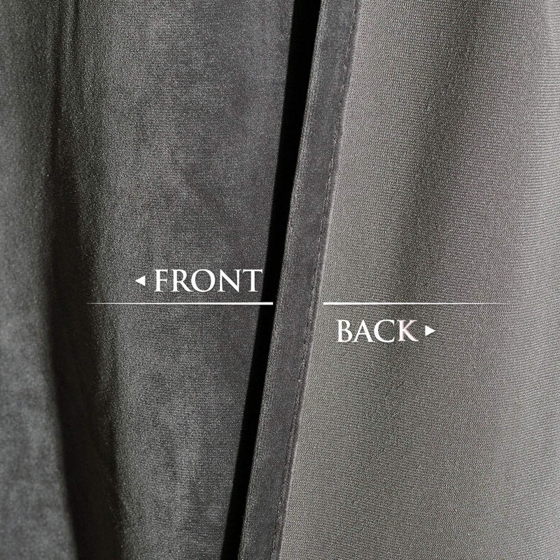 Grey - Velvet Window Curtains (Ultra Soft) - Windsorlino.com