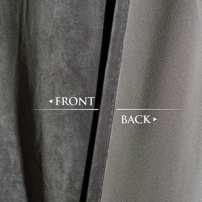Grey - Velvet Window Curtains (Ultra Soft) - Windsorlino.com