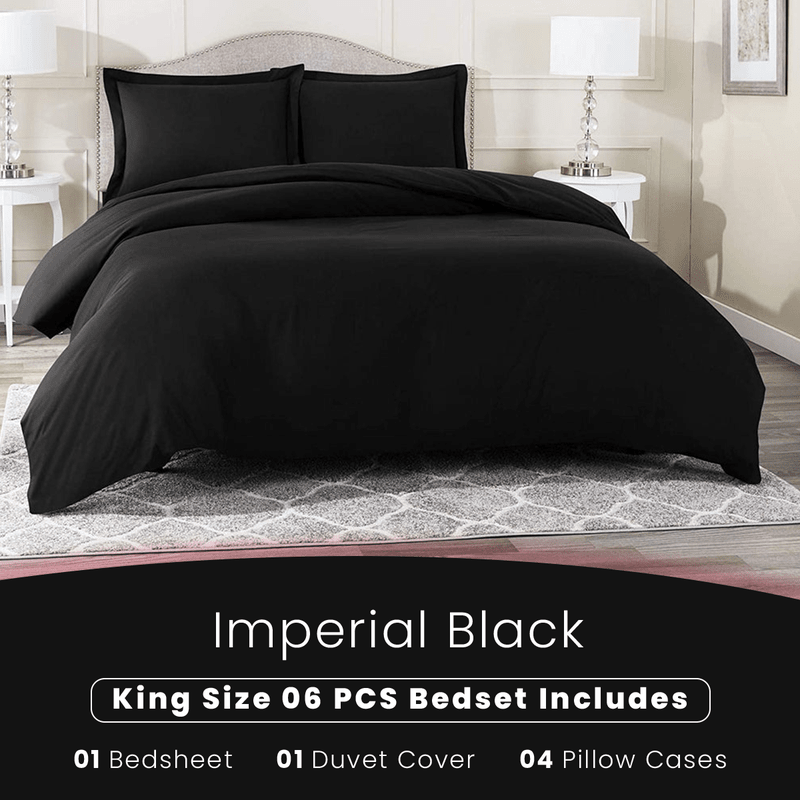 Imperial Black - Bed Set (Luxury) - Windsorlino.com