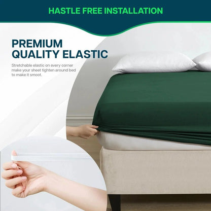 Imperial Castleton Green - Luxury Fitted Sheet - Windsorlino.com