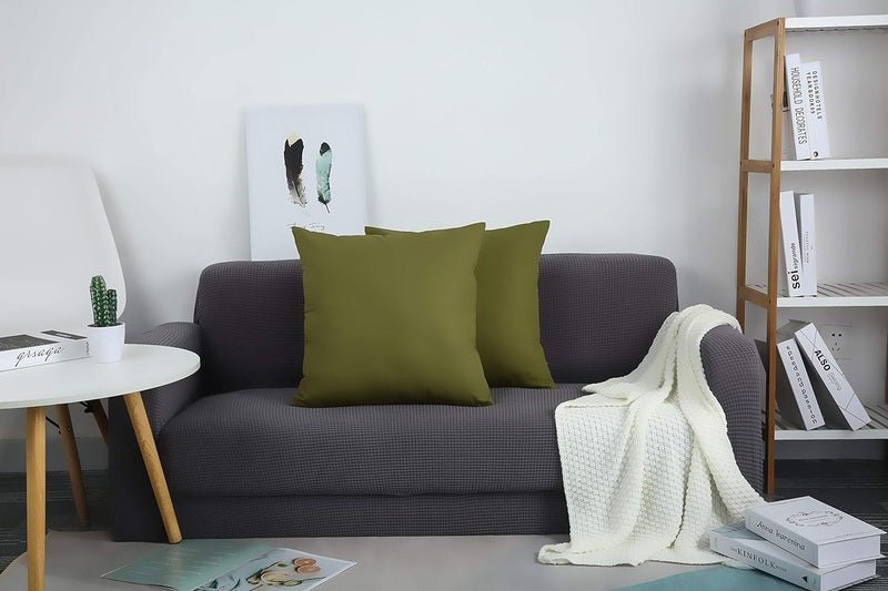Imperial Olive Green - Cushion Covers Pack of Two - Windsorlino.com
