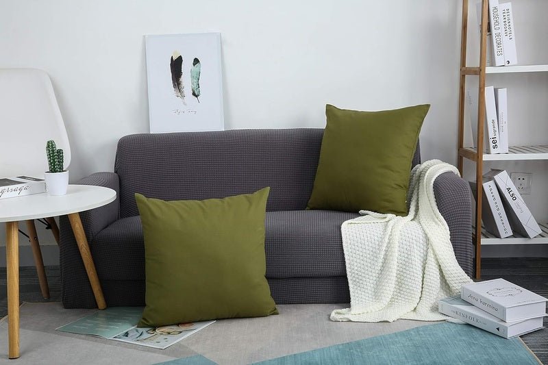 Imperial Olive Green - Cushion Covers Pack of Two - Windsorlino.com