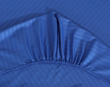Light Blue Stripe - Luxury Fitted Sheet - Windsorlino.com