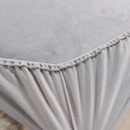 Light Grey Velvet - Luxury Fitted Sheet - Windsorlino.com