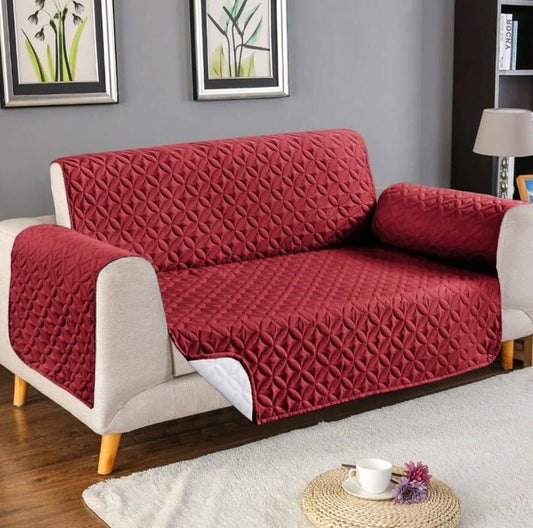 Maroon - Premium Waterproof Sofa Cover - Windsorlino.com