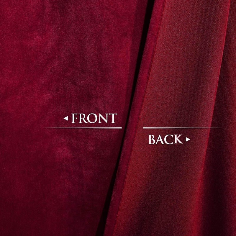 Maroon - Velvet Window Curtains (Ultra Soft) - Windsorlino.com