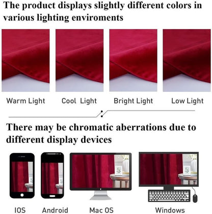 Maroon - Velvet Window Curtains (Ultra Soft) - Windsorlino.com