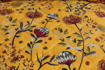 Mustard Floral - Comforter Set - Windsorlino.com