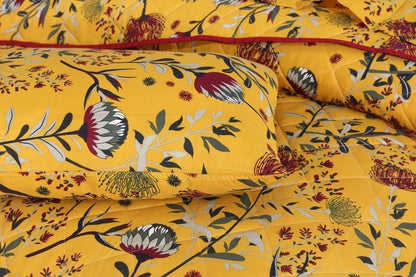 Mustard Floral - Comforter Set - Windsorlino.com