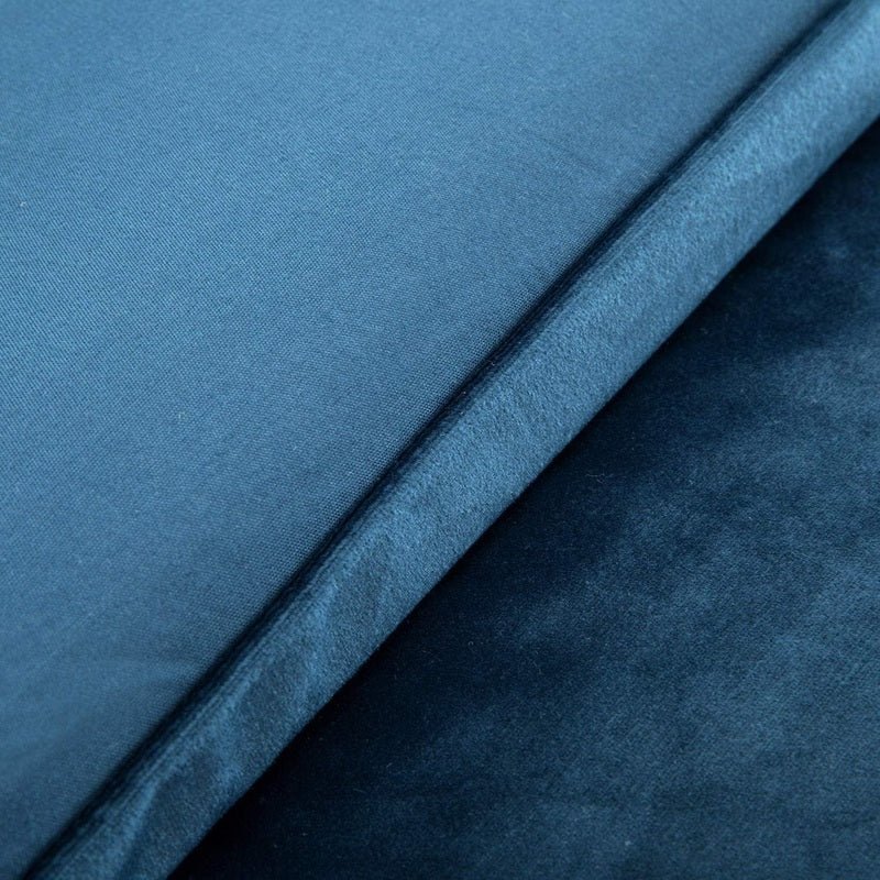 Navy Blue Velvet - Bed Set 8 Pcs (Luxury) - Windsorlino.com