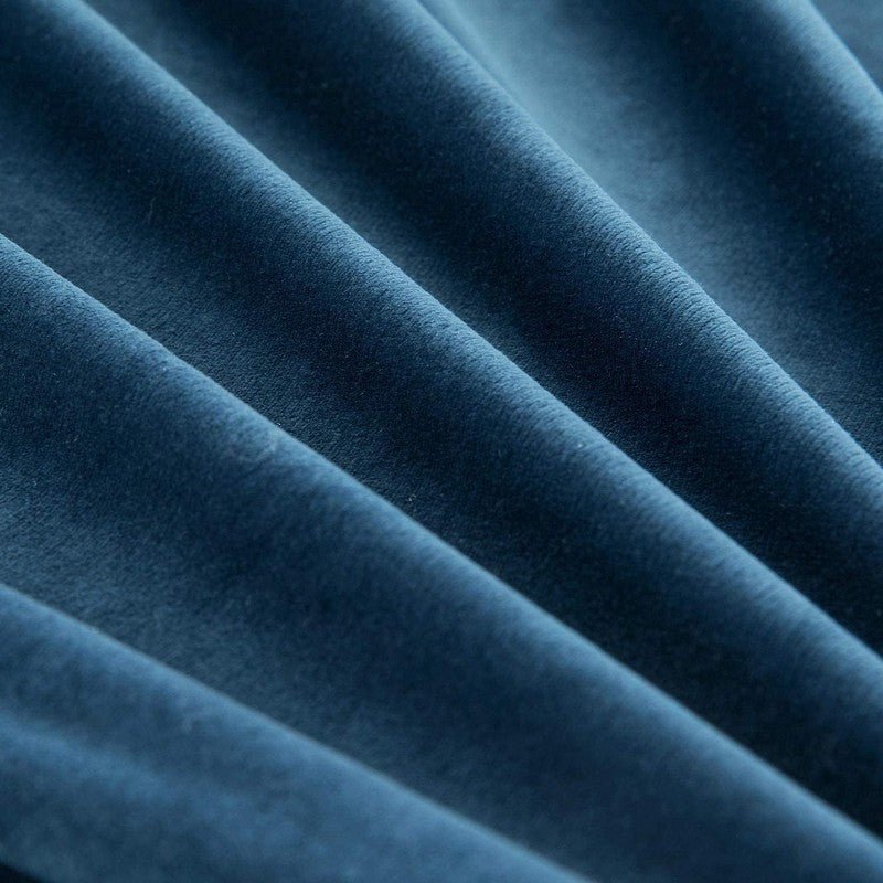 Navy Blue Velvet - Bed Set 8 Pcs (Luxury) - Windsorlino.com