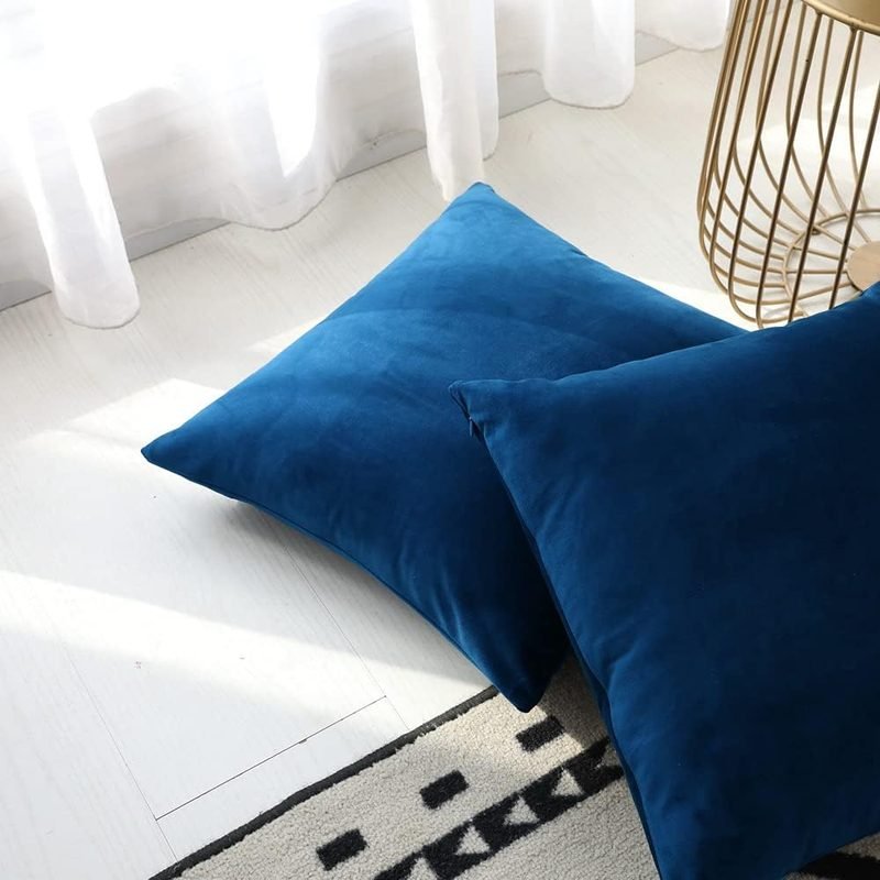 Navy Blue - Velvet Cushion Covers - Windsorlino.com