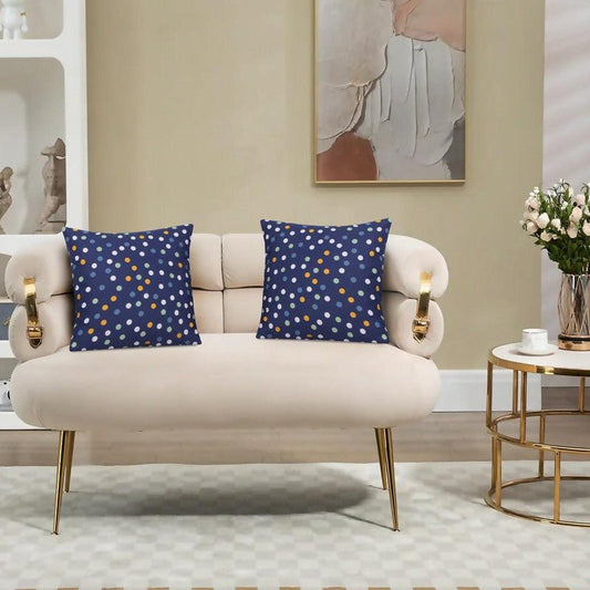 Navy Dottee - Cushion Covers Pack of Two - Windsorlino.com