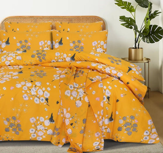 Ochre Floral - Bed Set - Windsorlino.com