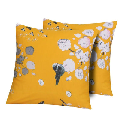 Ochre Floral - Cushion Covers Pack of Two - Windsorlino.com