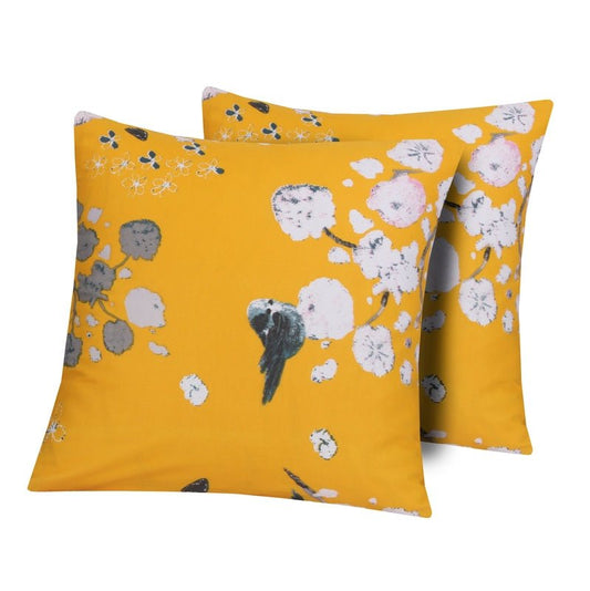 Ochre Floral - Cushion Covers Pack of Two - Windsorlino.com