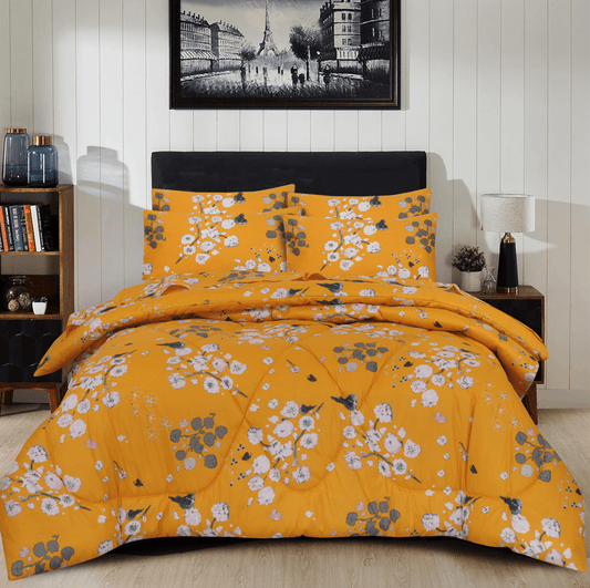 Ochre Floral - Winter Razai Set - Windsorlino.com