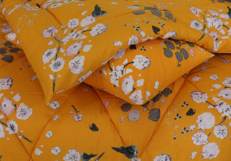 Ochre Floral - Winter Razai Set - Windsorlino.com